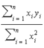 <strong>What is the estimated value of the slope parameter when the regression equation, y = <sub>0</sub> + <sub>1</sub>x<sub>1</sub> + u passes through the origin?</strong> A) B) C) D)