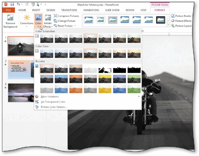 -Tap or click the ____________________ button to display the Color gallery,as shown in the accompanying figure.