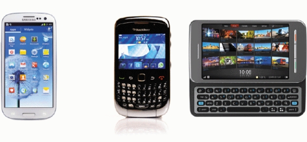 <strong> As shown in the accompanying figure,smartphones may have a touch screen and/or a mini keyboard or ____.</strong> A) slide out keyboard B) stylus C) mouse D) slide out track