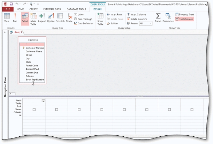 <strong> In the accompanying figure,the Customer table was added to the query by selecting the table and tapping or clicking the Add button in the ____ dialog box.</strong> A) Show Table B) Add Table C) Select Table D) Field List