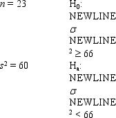 <strong>Exhibit 11-8 In Excel, which of the following functions is used to construct a confidence interval for a population variance?</strong> A)CHISQ.DIST B)F-Test C)CHI.INV D)None of these answers are correct.