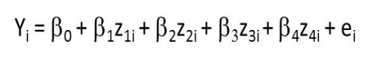 <strong> Figure TB 11-4 The accompanying formula is the regression model for the ____.</strong> A) 2 x 2 factorial B) randomized block C) analysis of covariance D) regression point displacement