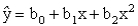 Consider the following data for two variables x and y. a.An estimated regression equation of the form was developed for the above data and the results are shown below. Comment on the adequacy of this equation for predicting y. Let \alpha = .05. b.A regression equation of the form was developed for the above data and results are shown below. Comment on the adequacy of this equation for predicting y. Let \alpha = .05. c.Predict the value of y when x = 5.