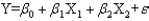 <strong>Exhibit 15-4 a. b. c. d. Which equation describes the multiple regression model?</strong> A)Equation A B)Equation B C)Equation C D)Equation D