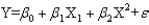 <strong>The following regression model Is known as</strong> A)first-order model with one predictor variable B)second-order model with two predictor variables C)second-order model with one predictor variable D)None of these alternatives is correct.