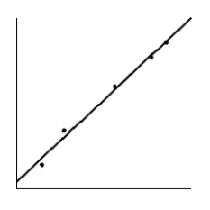  <strong>How much should a healthy Shetland pony weigh? Let x be the age of the pony (in months), and let y be the average weight of the pony (in kilograms). Suppose a random sample of ponies gave the following information.  \begin{array} { c | c c c c c } \hline x & 4 & 7 & 14 & 19 & 21 \\ \hline y & 50 & 85 & 130 & 160 & 175 \\ \hline \end{array}  Make a scatter diagram for the data. Draw the line that best fits the data.</strong> A)   B)   C)   D)   E)   <div style=padding-top: 35px>  
