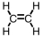 <strong>Which of the following is the correct Lewis structure for C<sub>2</sub>H<sub>4</sub>?</strong> A) B) C) D)