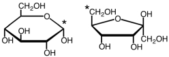 <strong>The following two monosaccharides form a disaccharide by forming a bond between the two carbons indicated with an asterisk (*).What type of linkage results?  </strong> A)   B)   C)   D)   <div style=padding-top: 35px> 