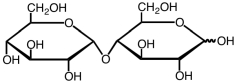 <strong>What is the name of the following sugar?  </strong> A) sucrose B) maltose C) lactose D) xylobiose <div style=padding-top: 35px> 