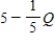 <strong>If an unregulated electric company is a monopolist and faces demand of Q = 50 - 10P,its marginal revenue function is given by</strong> A) B) C) D)