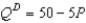 Suppose demand is given by the equation: Using the midpoint method, what is the price elasticity of demand between $7 and $8?