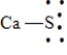 <strong>Which of the following is the Lewis dot structure for one formula unit of calcium sulfide?</strong> A) B) C) D) E)