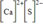 <strong>Which of the following is the Lewis dot structure for one formula unit of calcium sulfide?</strong> A) B) C) D) E)