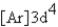 <strong>What is the electron configuration for ? Mn<sup>3+</sup></strong> A) B) C) D) E)