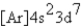 <strong>What is the electron configuration for ? Mn<sup>3+</sup></strong> A) B) C) D) E)