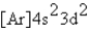 <strong>What is the electron configuration for ? Mn<sup>3+</sup></strong> A) B) C) D) E)