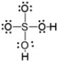 <strong>Which of the following is a correct Lewis electron-dot formula for H<sub>2</sub>SO<sub>4</sub>?</strong> A) B) C) D) E)