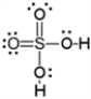 <strong>Which of the following is a correct Lewis electron-dot formula for H<sub>2</sub>SO<sub>4</sub>?</strong> A) B) C) D) E)