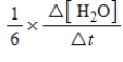 For the reaction 6CH<sub>2</sub>O(aq)+ 4NH<sub>3</sub>(aq)→ (CH<sub>2</sub>)<sub>6</sub>N<sub>4</sub>(aq)+ 6H<sub>2</sub>O(l) The rate of the reaction may be expressed as )What is an equivalent expression for the rate of the reaction?