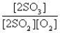 <strong>The reaction of a mixture of SO<sub>2</sub> and O<sub>2</sub> at a given temperature is represented by the equation 2SO<sub>2</sub>(g)+ O<sub>2</sub>(g) 2SO<sub>3</sub>(g) When equilibrium is established,which of the following ratios is constant regardless of the initial concentrations of SO<sub>2</sub> and O<sub>2</sub>?</strong> A) B) C) D) E)