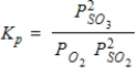 What is the balanced equation for the following equilibrium expression?
