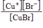 <strong>What is the K<sub>c</sub> expression for the following equilibrium? CuBr(s)   Cu<sup>+</sup>(aq)+ Br<sup>-</sup>(aq)</strong> A)[Cu<sup>+</sup>] [Br<sup>-</sup>] B)   C)   D)   E)   <div style=padding-top: 35px> 