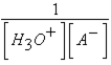 <strong>What is the equilibrium expression for the equilibrium A<sup>-</sup>(aq)+ H<sub>3</sub>O<sup>+</sup>(aq) HA(aq)+ H<sub>2</sub>O(l)?</strong> A) B) C) D) E)K<sub>b</sub>
