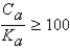<strong>It is safe to make the simplifying assumption that x can be neglected in the denominator of the equilibrium equation when</strong> A) . B) . C) . D) . E) .