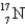 <strong>The first nuclear reaction that was ever observed occurred when nitrogen-14 was bombarded with alpha particles.One product was a proton,and the other was</strong> A) . B) . C) . D) . E) .