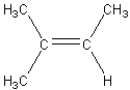 <strong>Which of the following structural formulas is not an isomer of cis-2-pentene?</strong> A) B) C) D) E)
