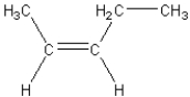 <strong>Which of the following structural formulas is not an isomer of cis-2-pentene?</strong> A) B) C) D) E)