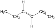 <strong>What is the IUPAC name for the molecule given below? </strong> A)trans-3-hexene B)cis-3-hexene C)cis-3-pentene D)cis-3-pentyne E)trans-3-hexyne
