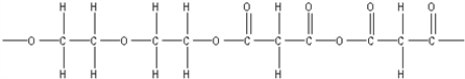 <strong>What is the polymer formed by the condensation of ethylene glycol,HOCH<sub>2</sub>CH<sub>2</sub>OH,with 1,3-propanedicarboxylic acid,HOOCCH<sub>2</sub>COOH?</strong> A) B) C) D) E)