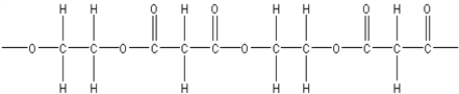 <strong>What is the polymer formed by the condensation of ethylene glycol,HOCH<sub>2</sub>CH<sub>2</sub>OH,with 1,3-propanedicarboxylic acid,HOOCCH<sub>2</sub>COOH?</strong> A) B) C) D) E)