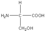 <strong>Which of the following amino acids has a hydrophobic side chain?</strong> A) B) C) D) E)