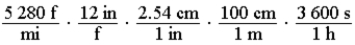 <strong>Which of the following products of ratios gives the conversion factors to convert meters per second To miles per hour ?</strong> A) B) C) D) E)