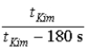 <strong>To help Kim practice for the Special Olympics,Sally runs beside him for half the required distance.She runs the remaining distance at her regular speed and arrives 90 seconds ahead of Kim.What is the ratio of Sally's regular speed to Kim's speed? Use t<sub>K</sub><sub>im</sub> for Kim's total time.</strong> A) B) C) D) E)