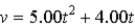 <strong>The speed of an object is given by Where v is in m/s and t is in s.What is the acceleration of the object at t = 2.00 s?</strong> A)5.00 m/s<sup>2</sup> B)9.00 m/s<sup>2</sup> C)10.0 m/s<sup>2</sup> D)14.0 m/s<sup>2</sup> E)20.0 m/s<sup>2</sup>