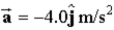 <strong>A particle moves in the xy plane with a constant acceleration given by )At t = 0,its position and velocity are 10 M and ,respectively.What is the distance from the origin to the particle at t = 2.0 s?</strong> A)6.4 m B)10 m C)8.9 m D)2.0 m E)6.2 m