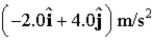 <strong>At t = 0,a particle leaves the origin with a velocity of 12 m/s in the positive x direction and moves in the xy plane with a constant acceleration of )At the instant the y coordinate of the particle is 18 m,what is the x coordinate of the particle?</strong> A)30 m B)21 m C)27 m D)24 m E)45 m