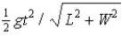 <strong>A tennis player wants to slam a serve at O so that the ball lands just inside the opposite corner of the court.What should the ratio Be for the initial velocity ? The time t = 0 is the time when the ball is hit by the racket. </strong> A)W/L B)L/W C) D) E)