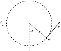 <strong>A 0.30-kg mass attached to the end of a string swings in a vertical circle (R = 1.6 m),as shown.At an instant when θ = 50°,the tension in the string is 8.0 N.What is the magnitude of the resultant force on the mass at this instant? </strong> A)5.6 N B)6.0 N C)6.5 N D)5.1 N E)2.2 N