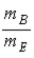 <strong>A ball of mass m<sub>B</sub> is released from rest and acquires velocity of magnitude v<sub>B</sub> before hitting the ground.The ratio of the magnitude of the momentum the Earth acquires to the magnitude of the momentum the ball acquires is</strong> A)0. B) . C) . D)1 E) .