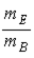 <strong>A ball of mass m<sub>B</sub> is released from rest and acquires velocity of magnitude v<sub>B</sub> before hitting the ground.The ratio of the magnitude of the momentum the Earth acquires to the magnitude of the momentum the ball acquires is</strong> A)0. B) . C) . D)1 E) .