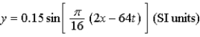 <strong>For the wave described by ,determine the x coordinate of the second maximum when t = 0.</strong> A)20 m B)18 m C)24 m D)28 m E)16 m