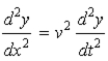 <strong>The wave equation is written down in an exam as From dimensional considerations we see that</strong> A)v<sup>2</sup> should be replaced by . B)v<sup>2</sup> should be replaced by . C)v<sup>2</sup> should be replaced by v. D)v<sup>2</sup> should be replaced by . E)v<sup>2</sup> should be replaced by .