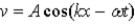 <strong>What is the expression for the transverse velocity of the wave in a string given by ?</strong> A) B) C) D) E)