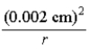 <strong>A spherical wave has the form ) The amplitude of the wave a distance r from the source is</strong> A)0.002 cm. B) . C) . D) . E) .