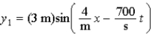 <strong>Two harmonic waves are described by What is the amplitude of the resultant wave?</strong> A)8.0 m B)4.3 m C)6.0 m D)3.2 m E)3.0 m