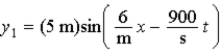<strong>Two harmonic waves are described by What is the wavelength of the resultant wave?</strong> A)3 m B)2 m C)1 m D)4 m E)6 m